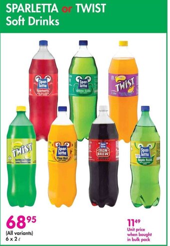 Makro SPARLETTA or TWIST Soft Drinks offer
