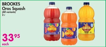 Makro BROOKES Oros Squash (All variants) 2L offer