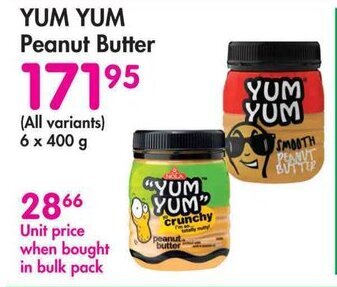 Makro YUM YUM Peanut Butter offer