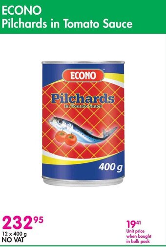 Makro ECONO Pilchards in Tomato Sauce offer