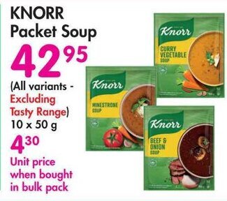 Makro KNORR Packet Soup offer