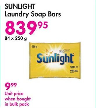 Makro SUNLIGHT Laundry Soap Bars offer