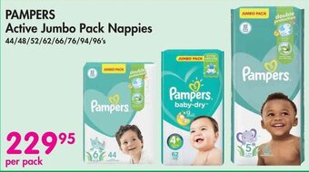 Makro PAMPERS Active Jumbo Pack Nappies offer