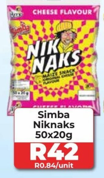 1UP Simba Niknaks 50x20g offer