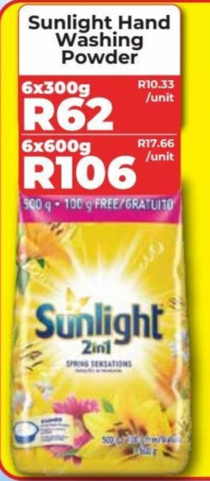 1UP Sunlight Hand Washing Powder offer