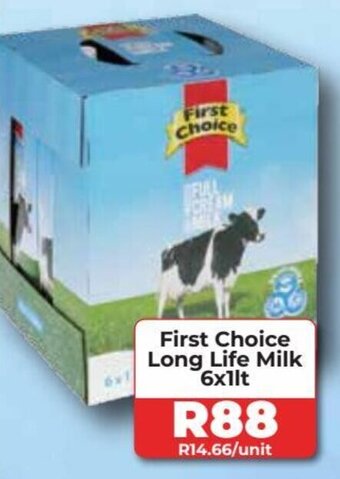 1UP First Choice Long Life Milk 6x1lt offer