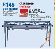 OK Furniture Totai 3 burner boiling table 08/300c offer