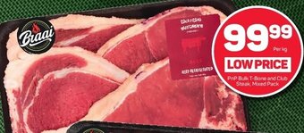 Pick n Pay PnP Bulk T-Bone and Club Steak, Mixed Pack offer