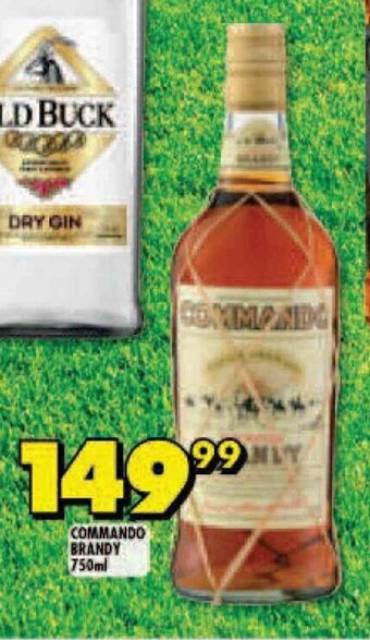 Shoprite COMMANDO BRANDY 750ml offer