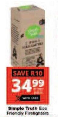 Checkers Simple Truth Eco Friendly Firefighters offer
