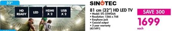 Makro SINOTEC 81 cm (32") HD LED TV offer