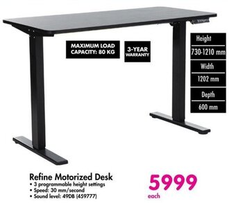 Makro Refine Motorized Desk offer