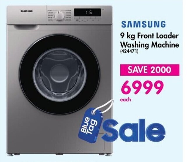SAMSUNG 9 kg Front Loader Washing Machine offer at Makro
