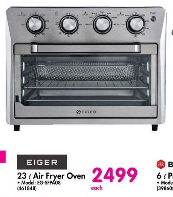 EIGER 23 Air Fryer Oven offer at Makro