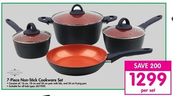 Makro HOME LIVING 7-Piece Non-Stick Cookware Set offer