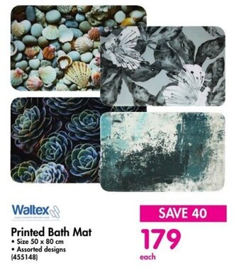 Makro Waltex Printed Bath Mat offer