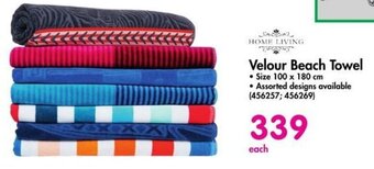 Makro HOME LIVING Velour Beach Towel offer
