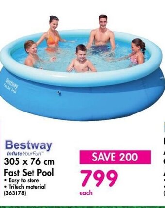 Makro Bestway 305 x 76 cm Fast Set Pool offer