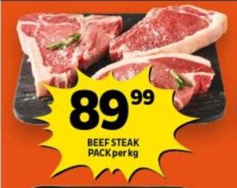 Shoprite BEEF STEAK PACK BEEF STEAK PACK per kg offer