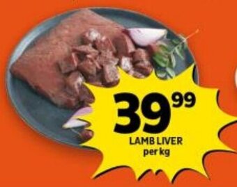 Shoprite LAMB LIVER per kg offer