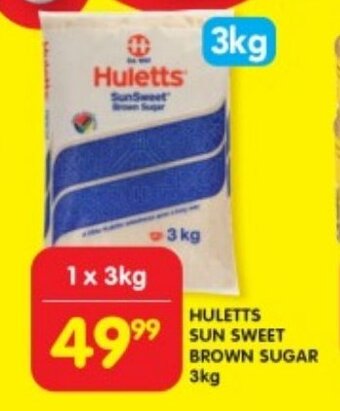 Shoprite HULETTS SUN SWEET BROWN SUGAR 3kg offer