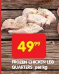Shoprite FROZEN CHICKEN LEG QUARTERS per kg offer