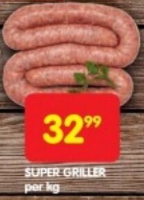 Shoprite SUPER GRILLER per kg offer