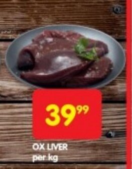 Shoprite OX LIVER per kg offer