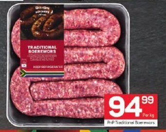Pick n Pay PnP Traditional Boerewors offer