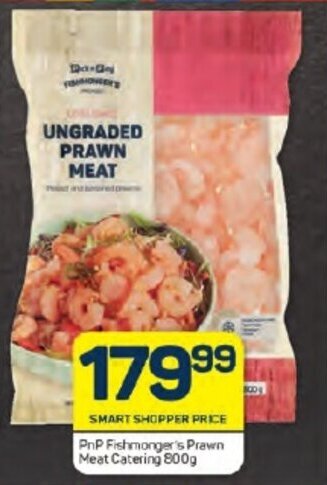 Pick n Pay PnP Fishmonger's Prawn Meat Catering 800g offer