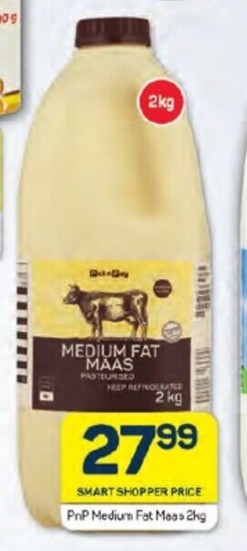 Pick n Pay PnP Medium Fat Maas 2kg offer
