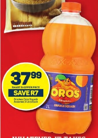 Pick n Pay Brookes Oros Squash Assorted 2 Liter Each offer