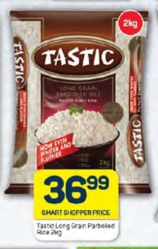 Pick n Pay Tastic Long Grain Parboiled Rice 2kg offer