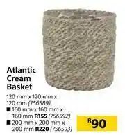 Builders Warehouse Atlantic Cream Basket 120mm x 120mm x 120mm offer
