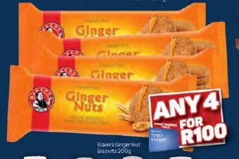 Pick n Pay Bakers Ginger Nut Biscuits 200g offer