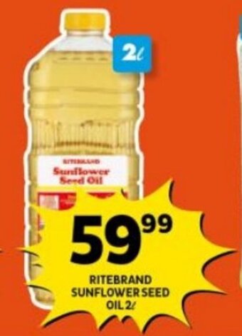 Shoprite RITEBRAND SUNFLOWER SEED OIL 2L offer