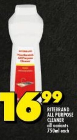 Shoprite RITEBRAND ALL PURPOSE CLEANER offer