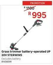 Leroy Merlin Sterwins 20V Up Battery Operated Grass Trimmer offer