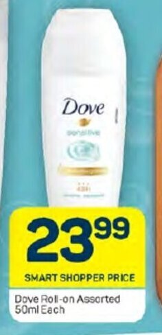 Pick n Pay Dove Roll-on Assorted 50ml Each offer