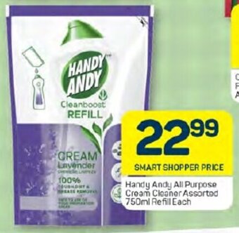 Pick n Pay Handy Andy All Purpose Cream Cleaner Assorted 750ml Refill Each offer