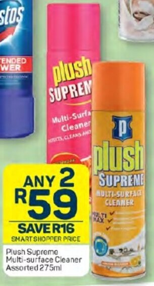 Plush Supreme Multi-surface Cleaner Assorted 275ml