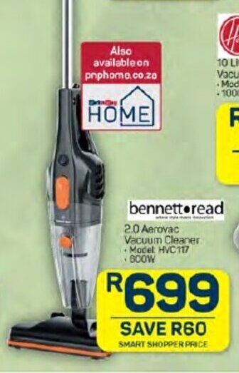 Pick n Pay 2.0 Aerovac Vacuum Cleaner Model HVC117 offer