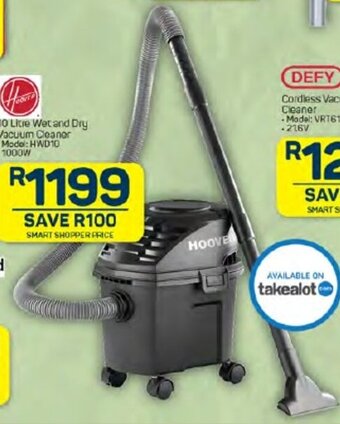 Pick n Pay 10 Liter Wet and Dry Vacuum Cleaner -Model: HWD10 offer