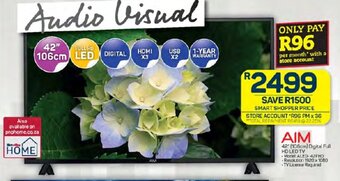 Pick n Pay AIM 42 (106cm) Digital Full HD LED TV offer