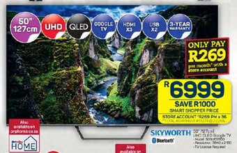 Pick n Pay SKYWORTH 50" (127cm) UHD OLED Google TV offer