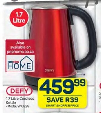 Pick n Pay DEFY 1.7 Litre Cordless offer