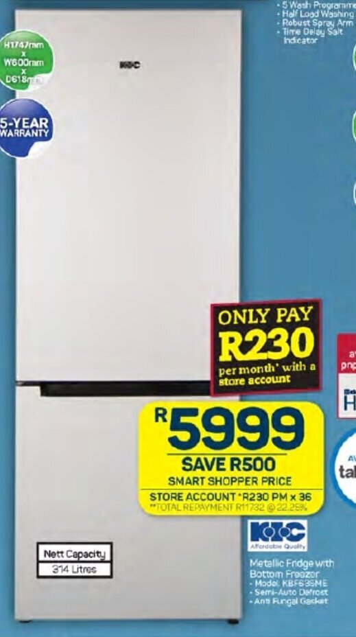 Kic fridge deals price makro