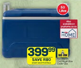 Pick n Pay BIG JIM 50 Litre I'm Cool Royal Blue Cooler Box offer