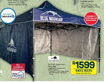 Pick n Pay BLUE MOUNTAIN 3m x 3m Gazebo with Carry Bag offer