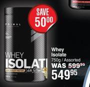 Dis-Chem Primal whey isolate assorted-750g offer